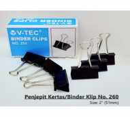 BINDER CLIP V-TEC NO. 260 HITAM