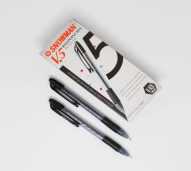 SNOWMAN PULPEN V-5 COMPORT GRIP BLACK