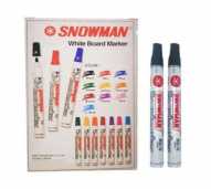 SPIDOL SNOWMAN WHITE BOARD HITAM