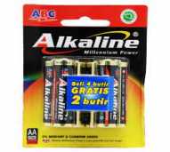 ALKALINE BATERAI ABC LR06 4B + 2 