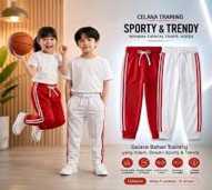Setelan Olahraga Anak Bahan Katun Premium Adem Usia 3 4 5 6 7 8 9 10 11 12 13 14 15 16 Tahun TK SD SMP Laki-Laki Perempuan