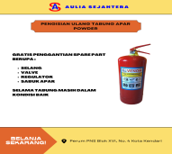 ISI ULANG TABUNG APAR POWDER 6 Kg