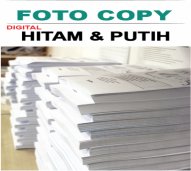 Fotocopy Hitam Putih uk. F4/A4 75gsm