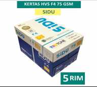 Kertas HVS F4 SIDU 75 gram (Dus)