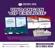 Cetak Undangan VIP Custom Isi 3 – Elegan & Profesional