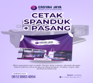 Cetak Spanduk Custom + Jasa Pemasangan (Flexi Korea/Jerman)