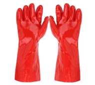 Sarung Tangan Karet Rubber PVC Merah 16 "