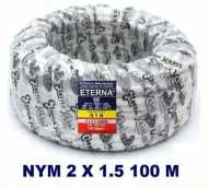 Kabel NYM 2 x  1.5 mm Eterna Roll 100 Meter