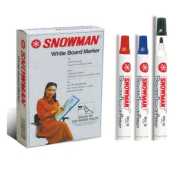 Spidol Snowman White Board Hitam