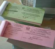 KARCIS UKURAN 1/3 FOLIO