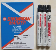 Spidol Snowman Permanent (Black)